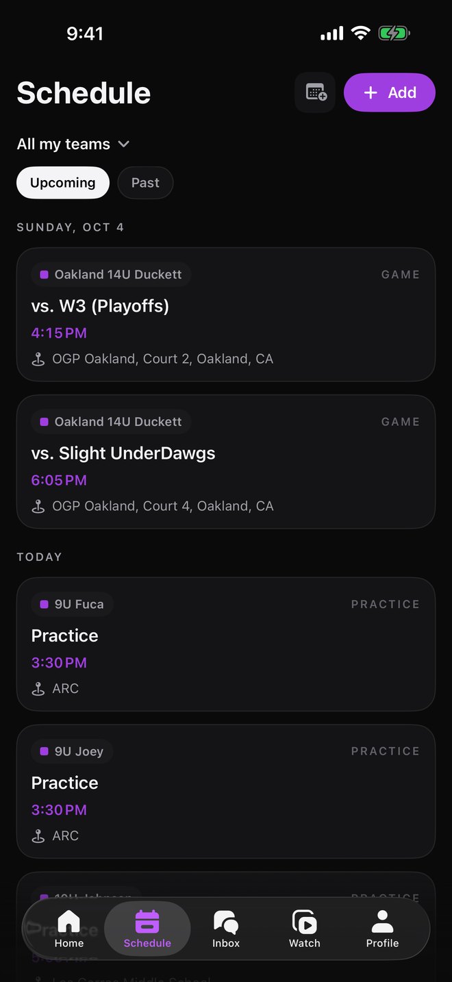 Lakeshow's schedule across every team